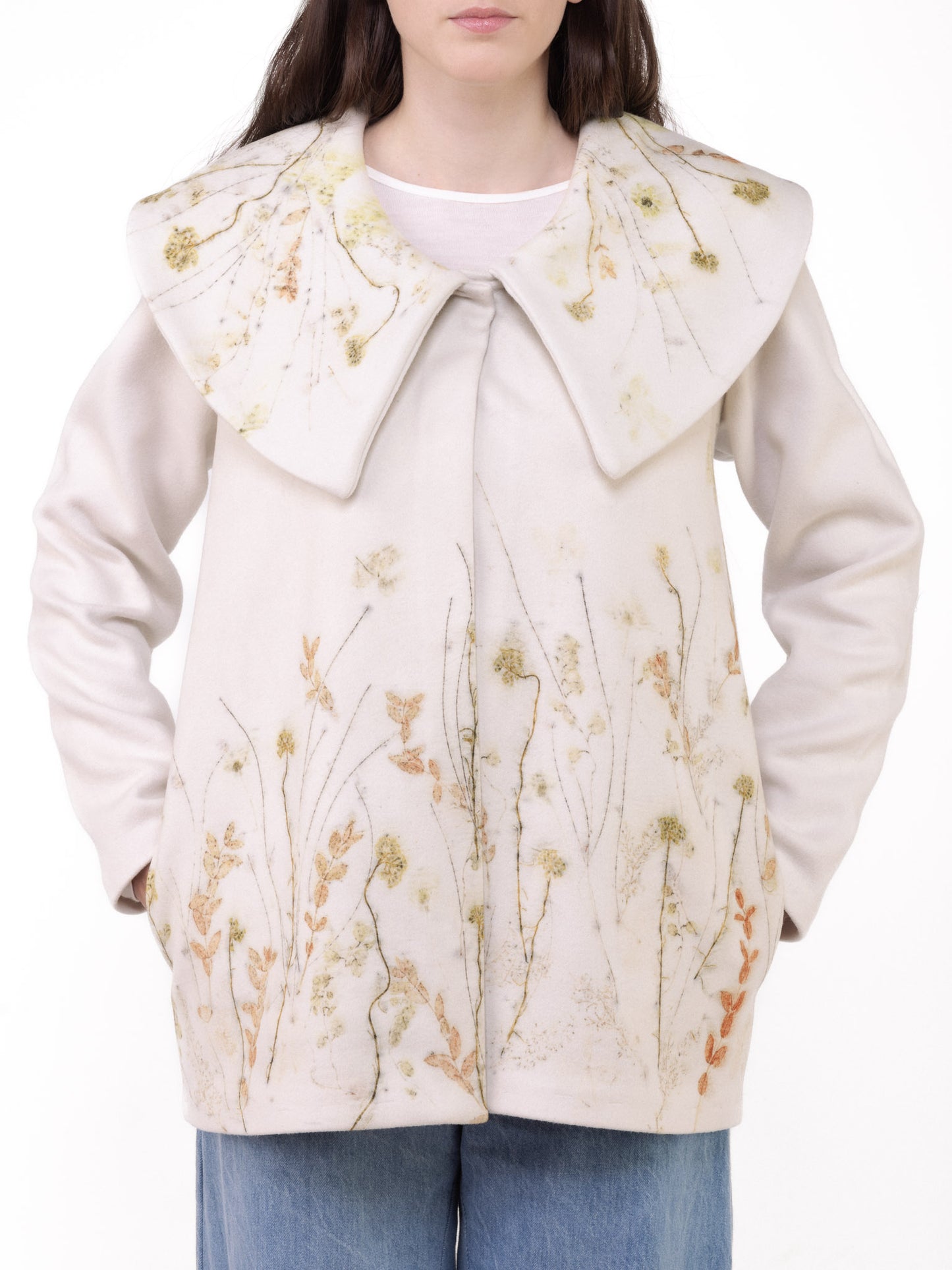 Cappotto Clotilde in Ecoprint