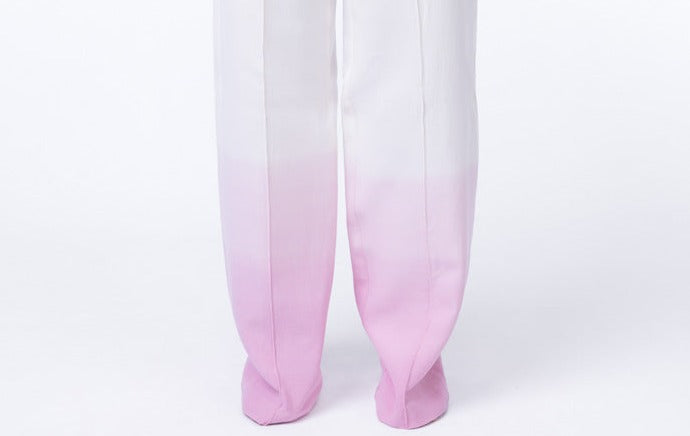 Pantaloni lunghi Elida con degradé naturale rosa