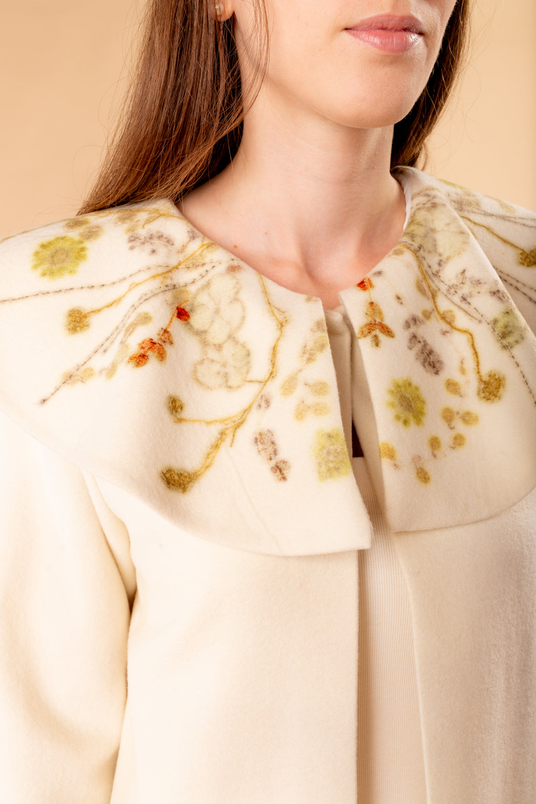 Cappotto Clotilde in Ecoprint